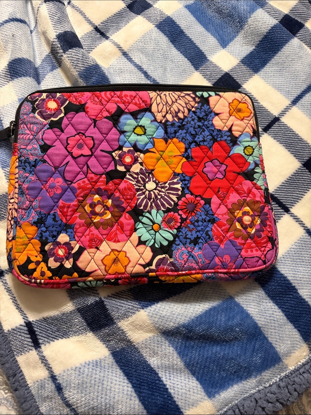 Vera Bradley Quilted Floral Tablet Sleeve in Purple, Pink, Red, Blue, Orange